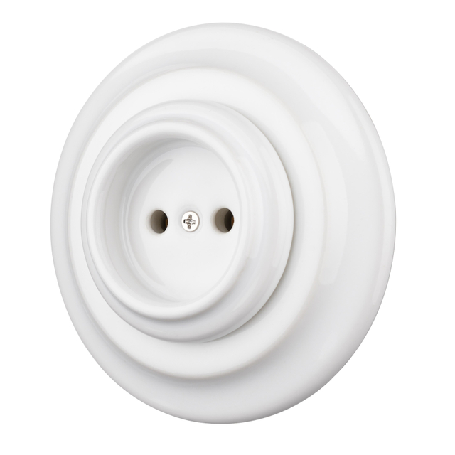 Nouvelle arrivee Prise murale en céramique encastrée Non mise à la terre