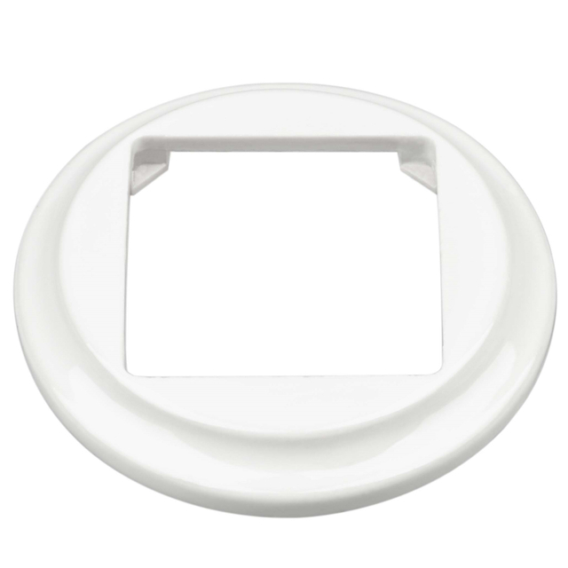 Cadre simple rond en céramique pour interrupteur de thermostat