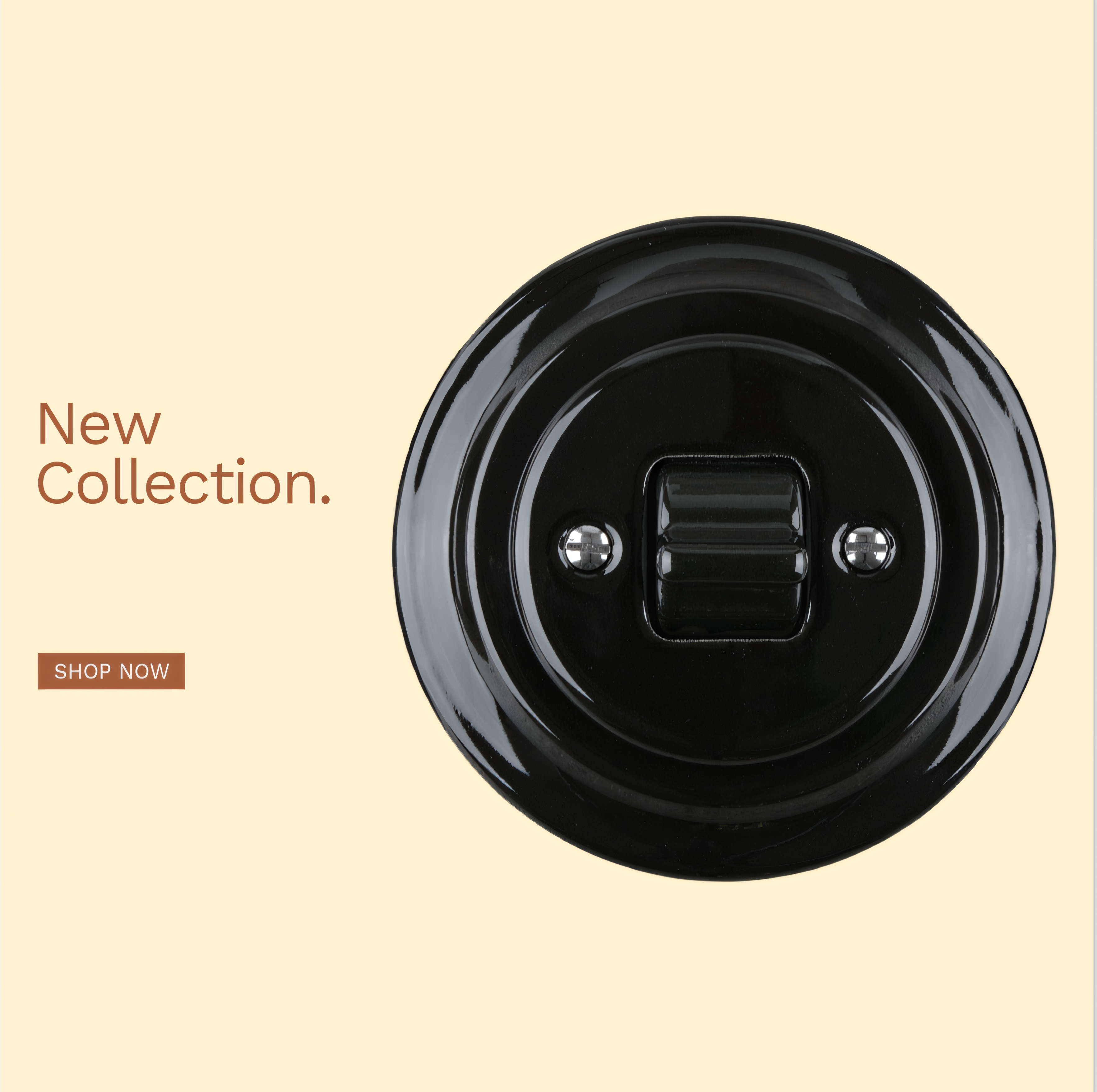 interrupteurs muraux en porcelaine